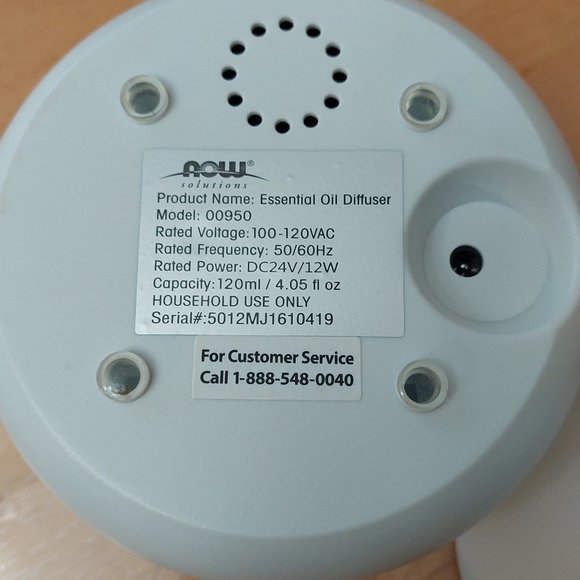 NOW Solutions Diffuser Aromatherapy Essential Oil White model #00950 - Picture 10 of 10